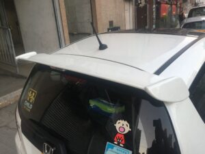 Painted rear spoiler for 2008–2014 Honda FIT / JAZZ GE Series by Aggwings