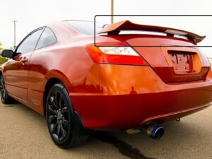 Painted 2006-2011 Honda Civic Coupe 8th Gen Spoiler – Aggwings Aftermarket Rear Wing