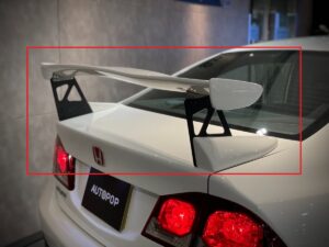 Painted 2006-2011 Honda Civic Sedan M Style Revised Spoiler – Aggwings Aftermarket Rear Wing